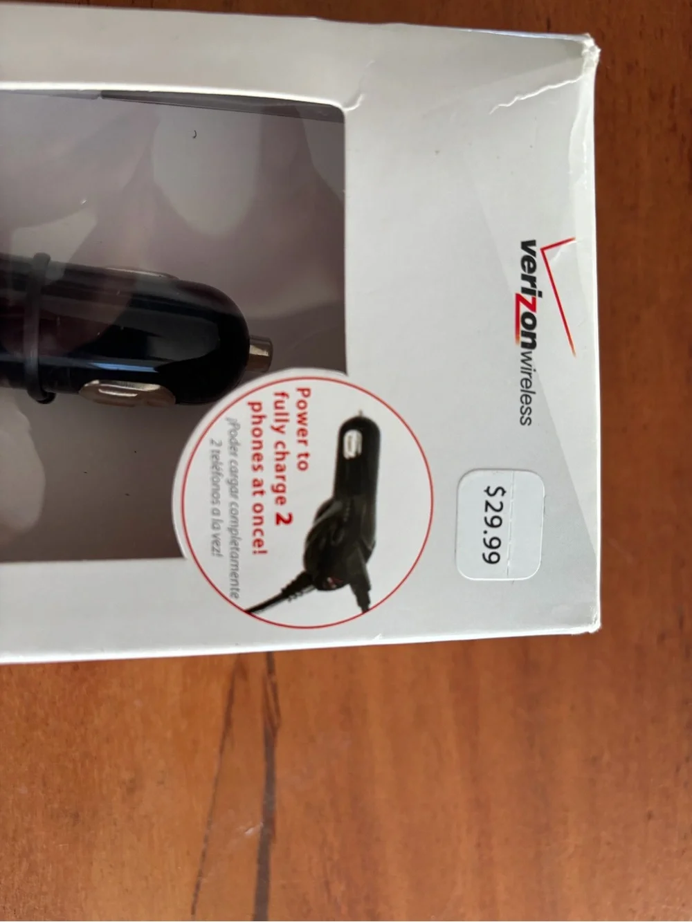 Verizon Black Vehicle Charger with USB Port - Universal Car Phone Charger